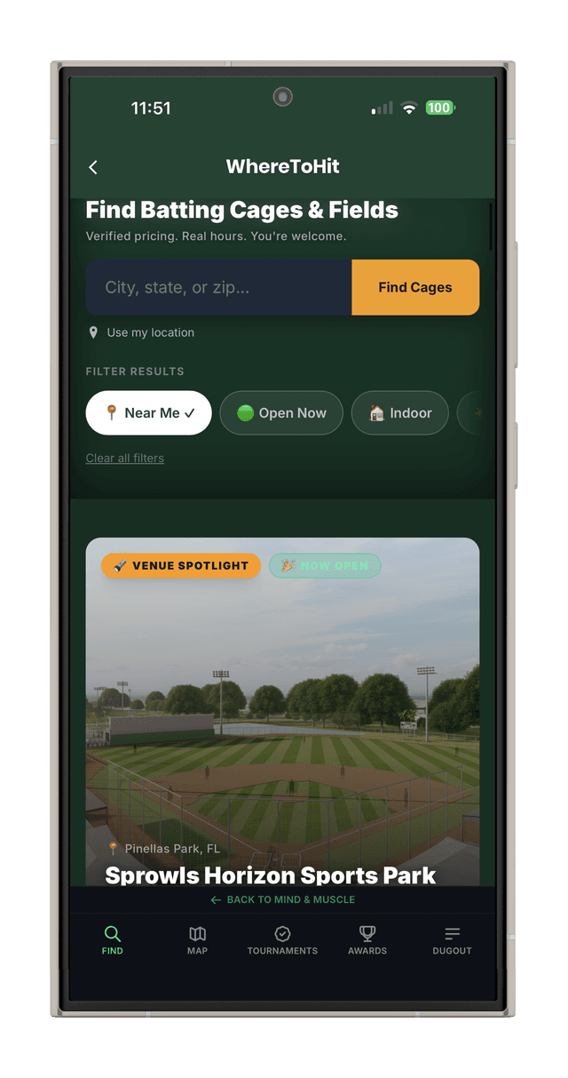 WhereToHit facility finder